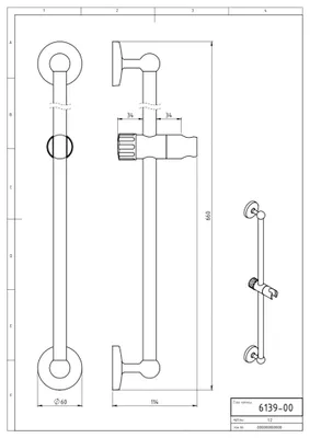 Produktbild von Novaservis Duschsets - Duschstange 600 mm, chrom 6139,0