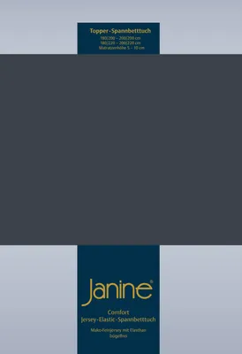 Produktbild von Janine Topper Comfort Jersey Spannbetttuch 180x200 cm - 200x220 cm titan
