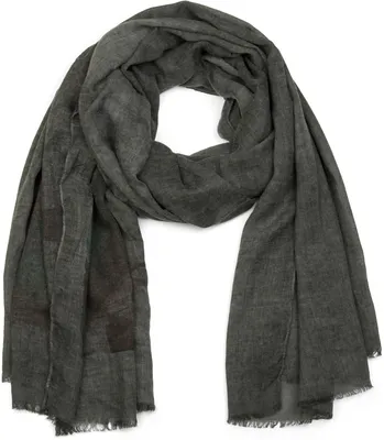 Produktbild von styleBREAKER Schal mit Feder Print im Boho Style, Fransen Tuch, Damen 01017066