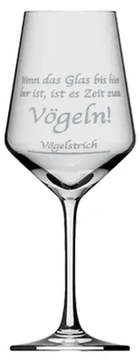 Obrázek produktu pro Sklenice na víno, zdobená, objem 350 ml, vhodná do myčky
