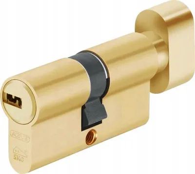 Produktbild von Abus KD10 Zylinder mit Drehknauf Messing 5 Schlüssel