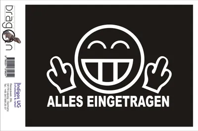 Produktbild von Aufkleber / Autoaufkleber - JDM / Die cut / Auto / OEM - Alles eingetragen - 170x110 mm silber - Heckscheibe / Heckscheibenaufkleber