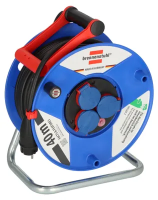 Imagen del producto de Brennenstuhl Garant, carrete de cable IP44, 40 metros, cable H05RR-F, 3G2,5, modelo 1208340