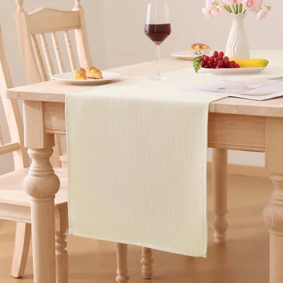Produktbild von Tischläufer Leinenoptik Beige 40 x 180 cm