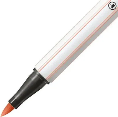 Zdjęcie produktu dla Wysokiej jakości flamaster z końcówką pędzelkową do różnych szerokości linii - STABILO Długopis 68 pędzelek - Pojedynczy długopis - morelowy