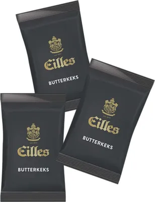 Produktbild von EILLES Butterkekse einzelverpackt, 140 Stück im Karton