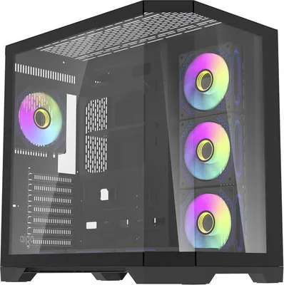 Image de Darkflash - FT418 PRO Black - Boîtier d'ordinateur