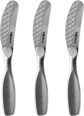 Produktbild von Boska Streichmesserset Small Monaco+ / 3er-Set/Edelstahl/Spülmaschinenfest/Für Aufstriche / 13 cm