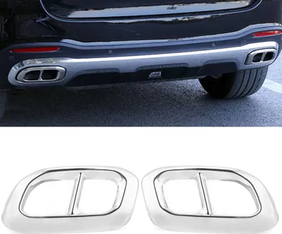 Obrázok produktu pre 2 ks zadný rám karosérie 4 výfukové potrubie vhodné pre Mercedes Benz GLC GLE GLS W167 X253 X167 2020