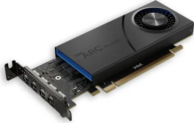 Produktbild von HP Intel Arc 6 GB 4mDP Grafikkarte, 220 g, 167,7 mm, 184 mm, 232 mm, 57,5 mm, 317 g