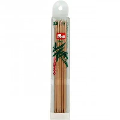 Produktbild von Prym HN Strumpfstricknadeln BAMBUS 15 cm 3,50 mm