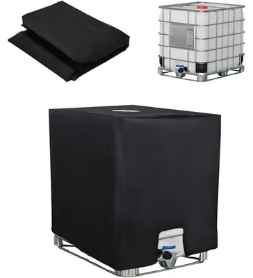 Image de Couverture pour réservoir IBC, 1000 litres, noire, en tissu Oxford 210D