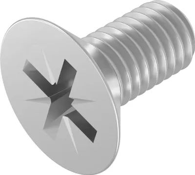 Immagine prodotto di SECCARO vite a testa svasata M6 x 12 mm, acciaio inox V2A VA A2, DIN 965, intaglio a croce / PZ, 20 pezzi