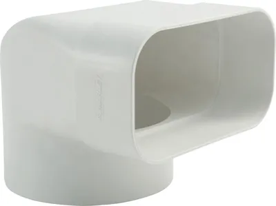Produktbild von Marley Umlenkstück für Flachkanal 150 mm mit Stutzen weiß