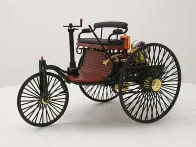Image de Norev 183701 Voiture à moteur Benz Patent 1886, verte, échelle 1:18