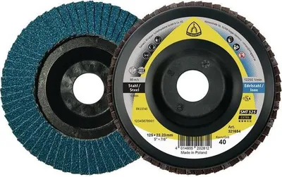 Immagine prodotto di 10 x disco abrasivo Klingspor SMT 325, 125 x 22,23 mm grana 40 dritta