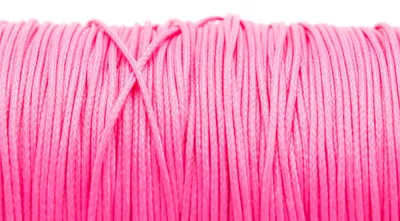 Produktbild von Vintageparts Polyesterkordel gewachst pink 0,8 mm 10 Meter