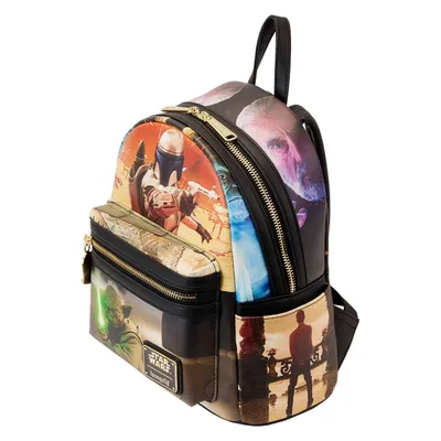 Zdjęcie produktu dla Plecak LOUNGEFLY Star Wars: Atak Klonów - Funkcjonalny Plecak Szkolny 26cm