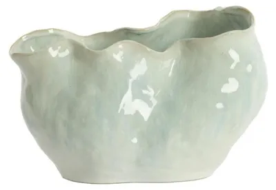 Produktbild von Light&living Vase Deco, 36 x 21,5 x 24,5 cm, Material: Keramik, Farbe: Hellblau und Creme