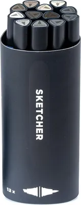 Image de Molotow Sketcher - Grey Kit 1 - 12 pcs set
