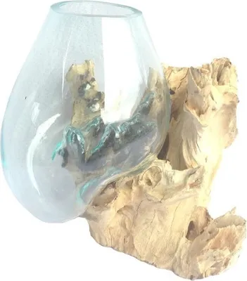 Produktbild von Liqva, Teakholz mit Glas, H. ca. 35 cm