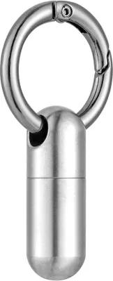 Produktbild von Titanium Mini-Lagerbox mit Karabiner - Kleine wasserdichte tragbare Lagerbox mit Karabiner - Hochwertige Mini-Lagerbox