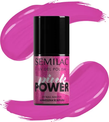 Produktbild von Pink Power Hybrid Nagellack #A703 Semilac 7 ml