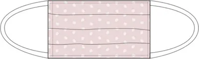 Immagine prodotto di Maschera per bocca e naso - Bambini a pois bianchi e rosa