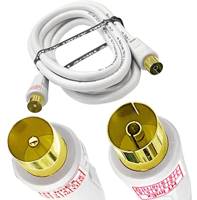 Produktbild von Antennenkabel HDTV Full HD 135db 75 Ohm Koaxialkabel 4K UHD Koax Stecker Buchse