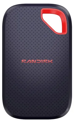 Image de SanDisk Extreme Portable SSD (V3), 1 To, USB Type-C, USB 3.2 Gen 2x2, 2 000 Mo/s, 20 Gbit/s, Rouge, Bleu