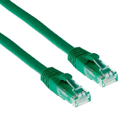 Image de ACT Green 0.5 meter U/UTP CAT6A patch cable snagless with RJ45 connectors