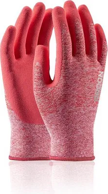 Obrázek produktu pro Pracovní máčené rukavice NATURE TOUCH, velikost 7, růžové