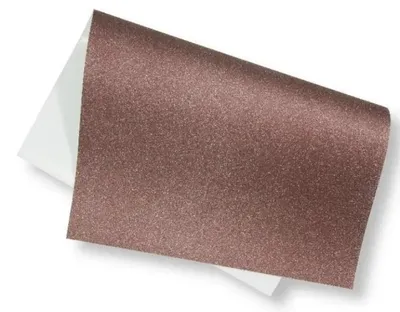 Produktbild von Glitzerkarton 200 g, 40 x 60 cm, braun, 5 Blatt – Polsirhurt
