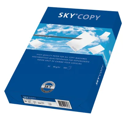 Produktbild von Papyrus Sky Copy, Laser-/Inkjet-Druck, A3 (297x420 mm), 500 Blätter, 80 g/m², Blau