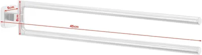 Image de tesa Esteetic Handtuchhalter inkl. Kleber zweiarmig