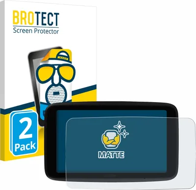 Produktbild von 2x BROTECT Schutzfolie für TomTom GO Superior 6" Displayschutz Displayschutzfolie Folie Matt Entspiegelungsfolie