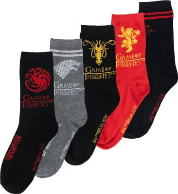 Produktbild von Game of Thrones Socken für Herren - Männer Sneaker Strümpfe 40-45 (5er Pack), Größe:40-45