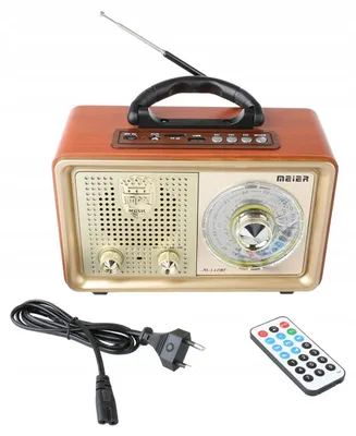 Zdjęcie produktu dla Radio RETRO Przenośne Kuchenne Głośnik Bluetooth MP3 USB TF PILOT AUX 5108
