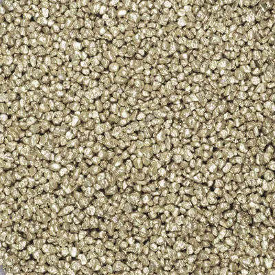 Produktbild von 1kg Dekogranulat Granulat Streudeko Farbgranulat Dekosteine Farbkies ca. 0,7L 2-3mm, Farbe:weißgold