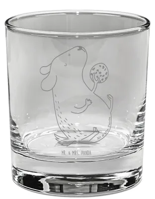 Produktbild von Mr. & Mrs. Panda Bourbon Glas Hund Keks - Transparent - Geschenk, Whiskyglas, Tumbler, Gravur, Hundesnacks, Whiskeyglas, Haustier, Hundeliebe, Whiskey Becher, Leckerli