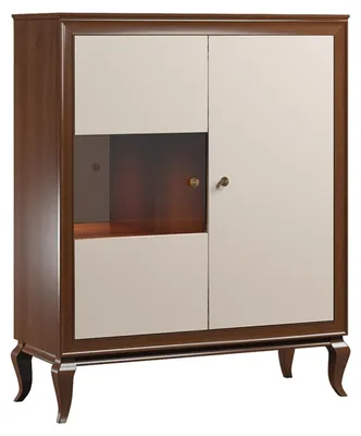 Produktbild von Design Kommode Vitrine Kommoden Holz Vitrinen Anrichte Moderner Schrank Taronko