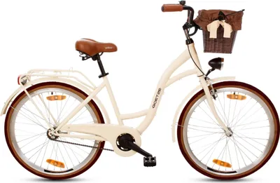 Produktbild von Goetze Style 26 Zoll Damen Citybike, 1-Gang Rücktrittbremse, Tiefeinstieg, Komfortfahrrad mit Korb
