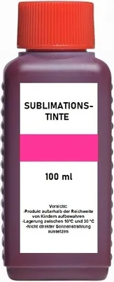 Produktbild von 100 ml Sublimationstinte photo-magenta - für Epson, Mutoh, Mimaki, Roland... für Sublimationsdruck, Thermotransferdruck, Textildruck