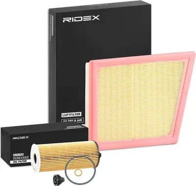 Produktbild von RIDEX Filterset Inspektionspaket Filtersatz für BMW X1 (F48) 2 Active Tourer (F45) 2 Gran Tourer (F46) für MINI Schrägheck (F56)