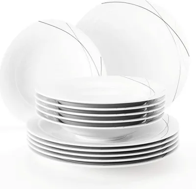 Zdjęcie produktu dla Seltmann Weiden 4003106947794, Talerz na zupę, Okrągły, Porcelana, Biały, 28 cm, 12 szt.