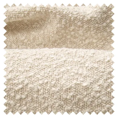 Produktbild von Selsey Cloudy – Jugendbett 90x200 cm, linksseitig mit Bouclé-Bezug, Hellbeige