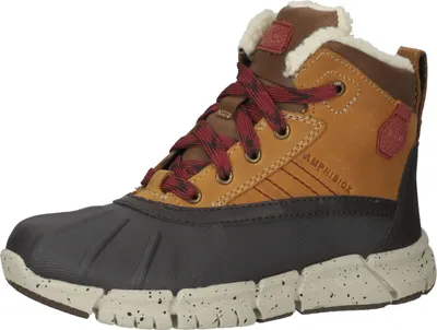 Produktbild von GEOX Flexyper Abx - Braun / Dunkelrot Leder/Synthetik Größe: 32 Normal