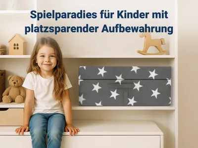 Produktbild von Sun Garden Samba Faltmatratze/Klappmatratze oder Gästematratze in verschiedenen Farben, Farbe: Sternenmuster (Grau)