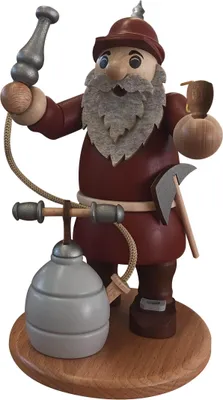 Produktbild von Räucherfigur Feuerwehrmann mit Schlauch Höhe 23cm NEU