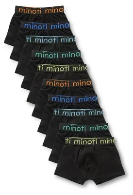 Produktbild von Minoti 10er-Pack Boxershorts Schwarz Gr. 140 für Jungen